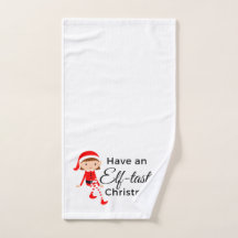 Christmas Hand Towel - Elf Tastic 1