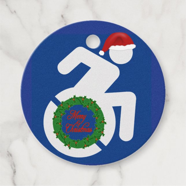 Christmas Handicapped Favour Tags (Front)