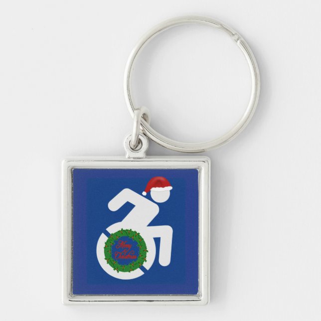 Christmas Handicapped Key Ring (Front)