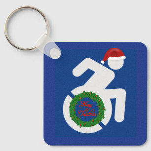 Christmas Handicapped Key Ring