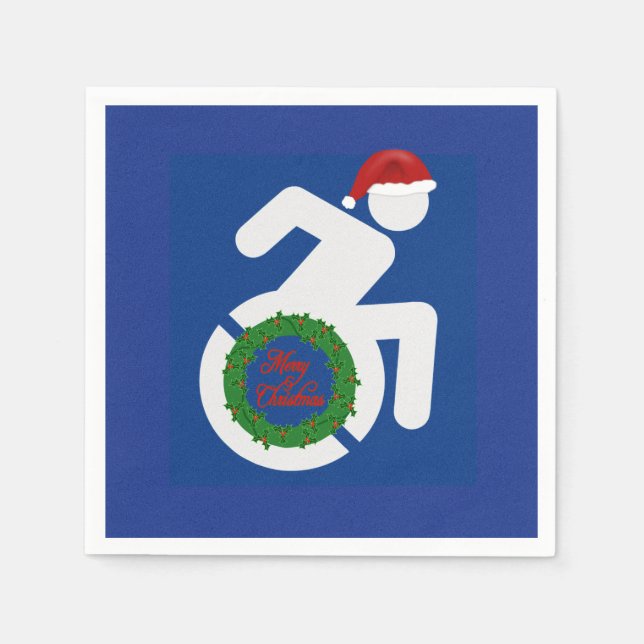Christmas Handicapped Napkin (Front)
