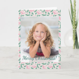 Christmas Handmade Dove Peace Olive Branch Photo Note Card