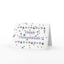 Christmas Hanukkah Combo Greeting Card