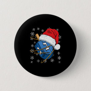 Christmas Hanukkah Dreidel Jewish Designs Uni-kids 6 Cm Round Badge