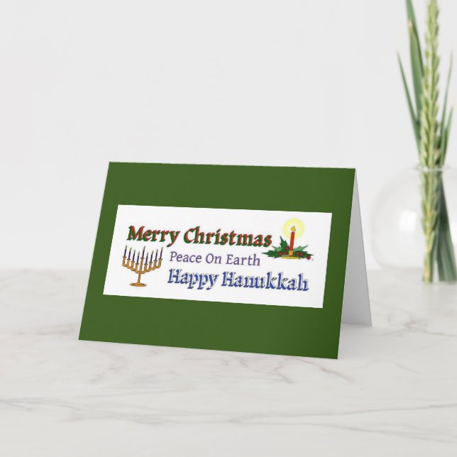 Christmas Hanukkah Holiday Card (Front)