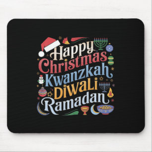 Christmas Hanukkah Kwanzaa Diwali Ramadan Mouse Pad