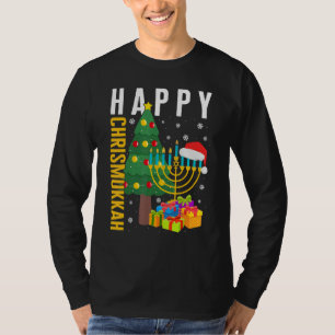 Christmas Happy Chrismukkah Hanukkah Jewish Christ T-Shirt