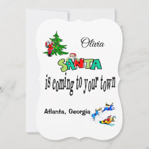 Christmas Happy Holiday Flat Greeting Card