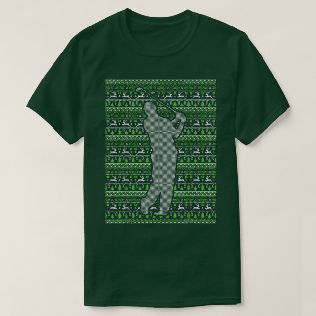 Christmas Happy Holidays GOLF gift Xmas season  T-Shirt (Design Front)