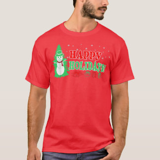 Christmas Happy Holidays  T-Shirt