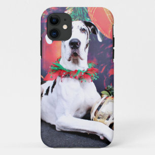 Christmas - Harlequin Great Dane - Baron Case-Mate iPhone Case