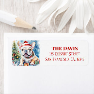 Christmas Hat Festive French Bulldog