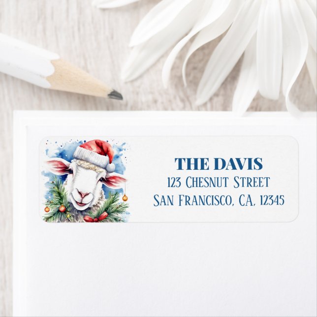 Christmas Hat Festive Sheep (Insitu)