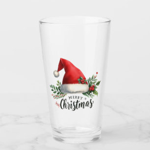 Christmas Hat Glass Cup