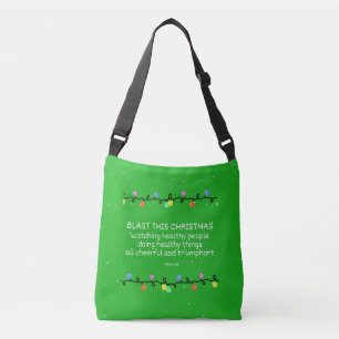 Christmas Healthy People Doing Healthy Things  Crossbody Bag