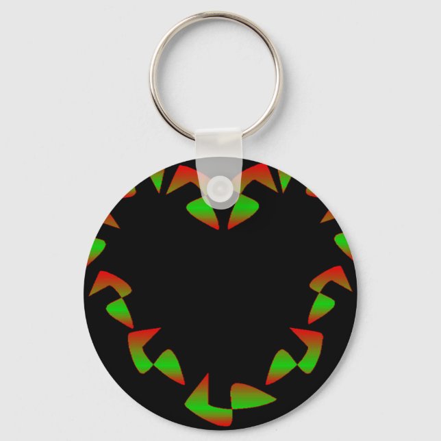 Christmas Heart Key Ring (Front)