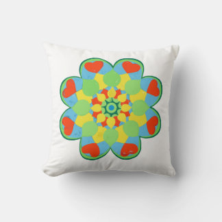 Christmas Heart Mandala Cushion