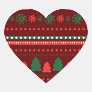  Christmas Heart  Sticker