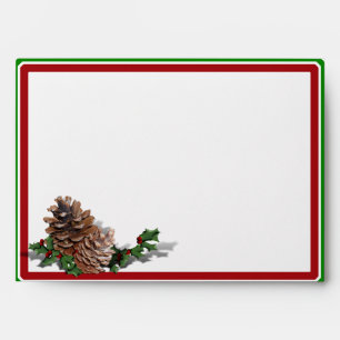 Christmas Heart Wreath Envelopes