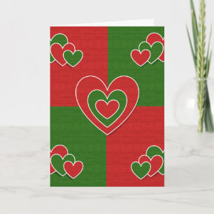 Christmas Hearts Card