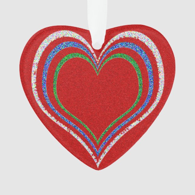 Christmas Hearts - Ornament (Front)