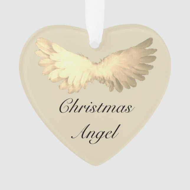 Christmas heaven angel memorial ornament (Front)