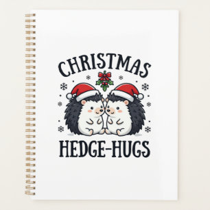Christmas Hedge-Hugs Cute Hedgehog Holiday Design Planner