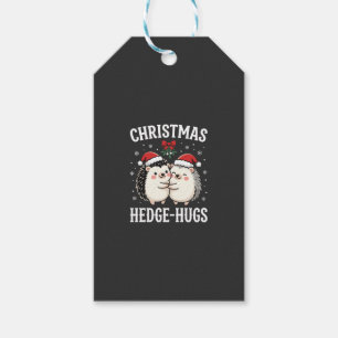 Christmas Hedge-Hugs Cute Hedgehog Holiday Gift Tags