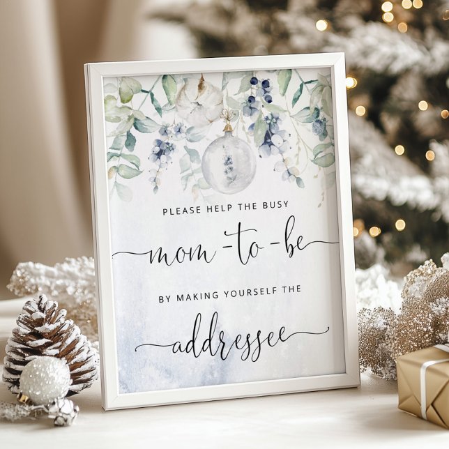 Christmas Help the Busy Mum  Address an Envelope Poster (Creator Uploaded)