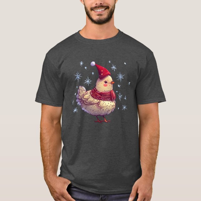 christmas hen funny T-Shirt (Front)