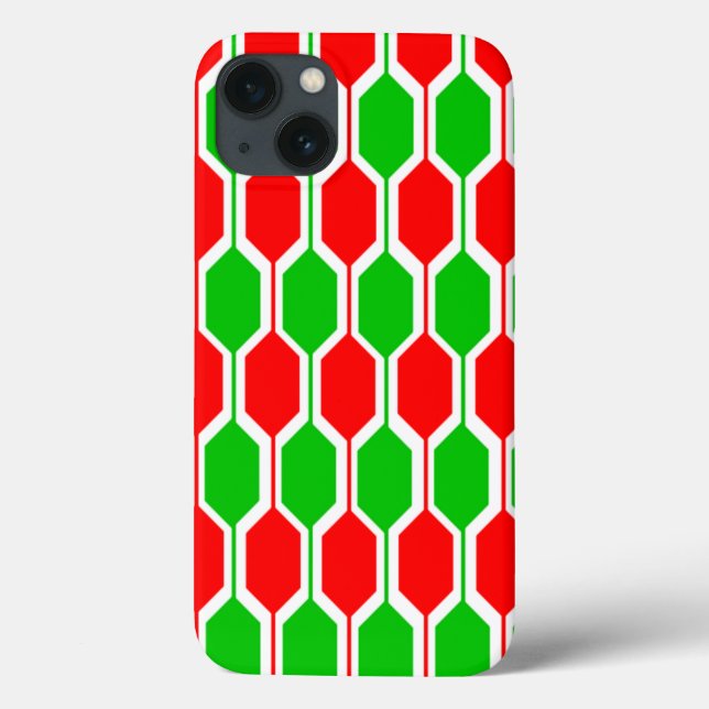 Christmas Hexagons Case-Mate iPhone Case (Back)
