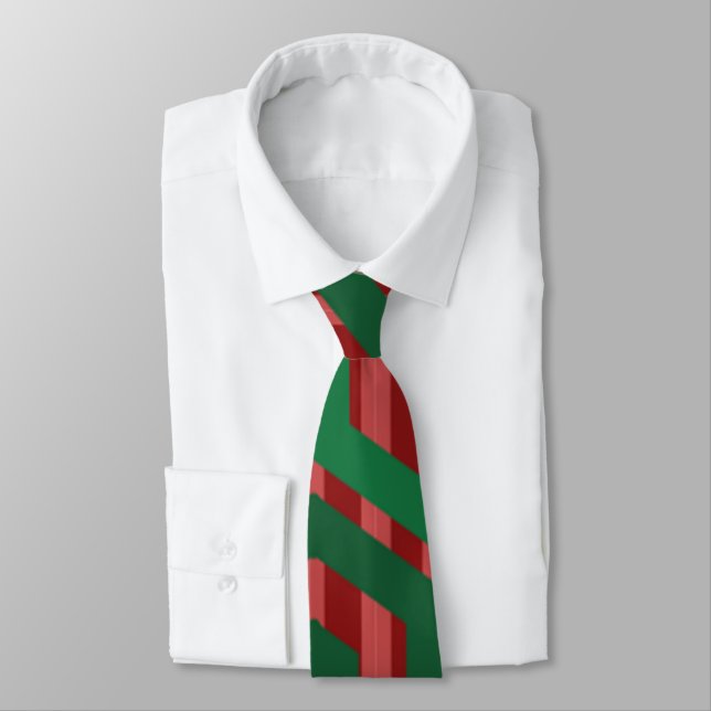 Christmas Hexagons  Tie (Tied)