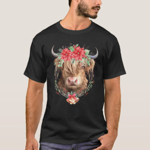 Christmas Highland Cow T-Shirt