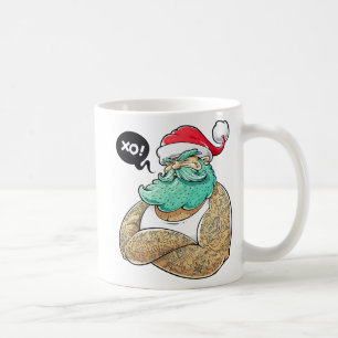 Christmas Hipsta Santa Claus Coffee Mug