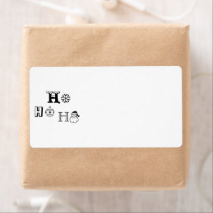 Christmas Ho Ho Ho blank cute Return Address 