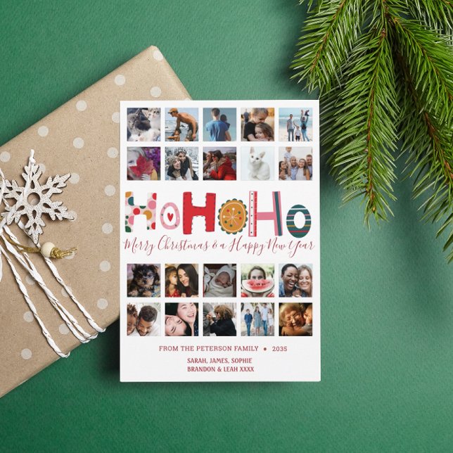 Christmas Ho Ho Ho Card 20 photo collage  (Creator Uploaded)