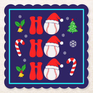 Christmas Ho Ho Ho Funny Xmas-85211 Paper Coaster