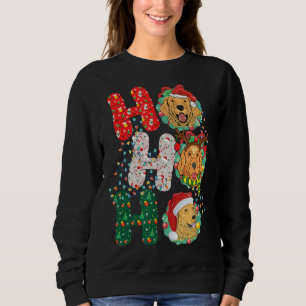 Christmas Ho Ho Ho Golden Retriever Pet 352 Sweatshirt