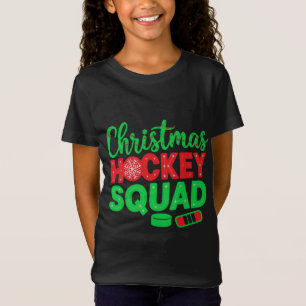 Christmas Hockey Squad Digital Art Design2 T-Shirt