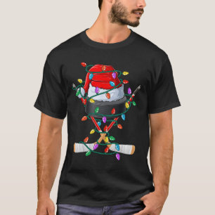 Christmas Hockey Xmas Santa Sports Hat Ll Kids Boy T-Shirt