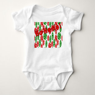 Christmas Holey Ovals Baby Bodysuit