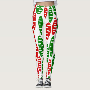 Christmas Holey Ovals  Leggings