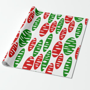 Christmas Holey Ovals Wrapping Paper