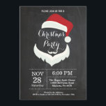 Christmas Holiady Party Invitation Santa Claus<br><div class="desc">Christmas Holiday Party Invitation. Christmas Dinner Holiday Party Invitation. Christmas Floral Flowers Wreath. Santa Claus. Chalkboard Background. For further customisation,  please click the "Customise it" button and use our design tool to modify this template.</div>