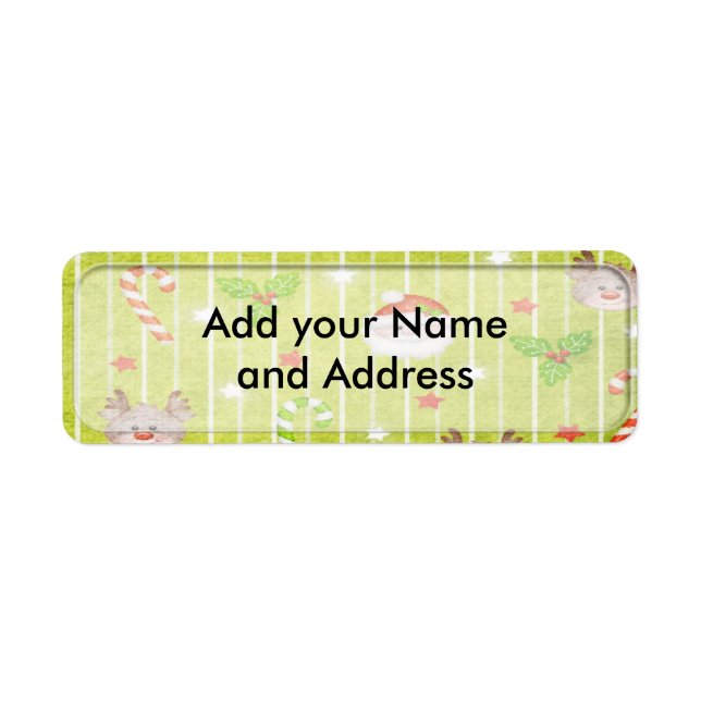 Christmas Holiday Address Labels (Front)