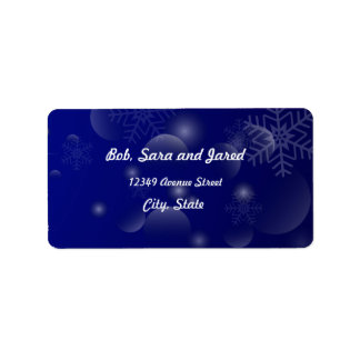 Christmas Holiday Address Lable Label