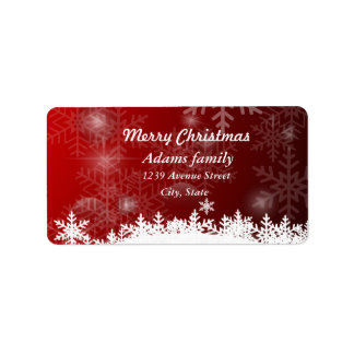 Christmas Holiday Addtess Label