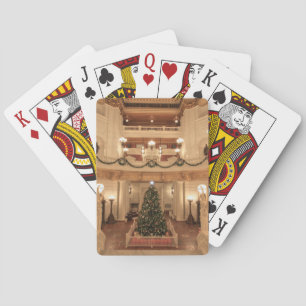 Christmas Holiday at Pennsylvania State Capitol Playing Cards