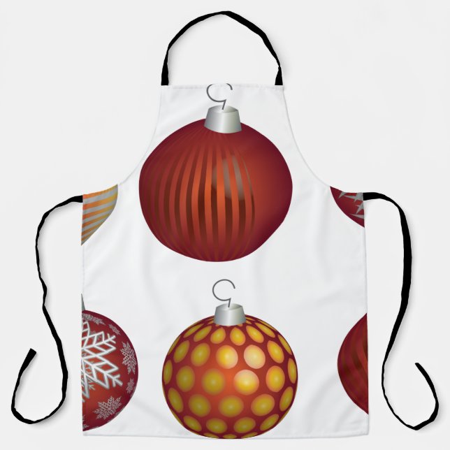 Christmas holiday ball decoration apron (Front)
