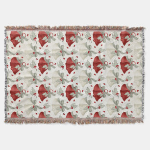 Christmas Holiday Bells Design 3 Throw Blanket